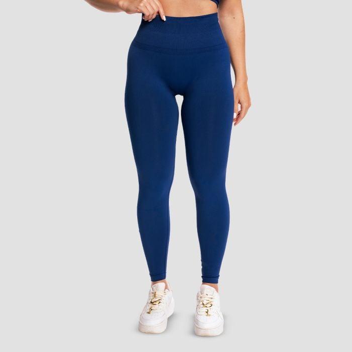 GymBeam Dámské bezešvé legíny Sculpt Navy