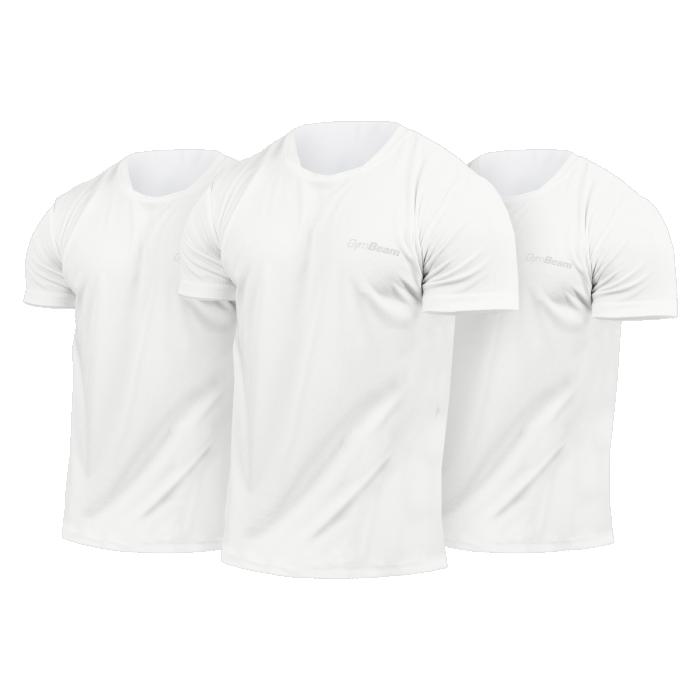 GymBeam Men‘s TRN T-Shirt 3Pack White
