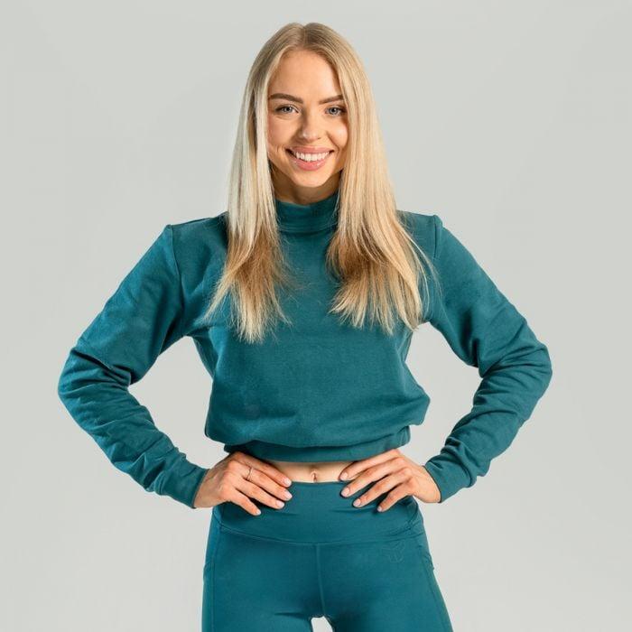 STRIX Dámska mikina Essential High-Neck Deep Teal