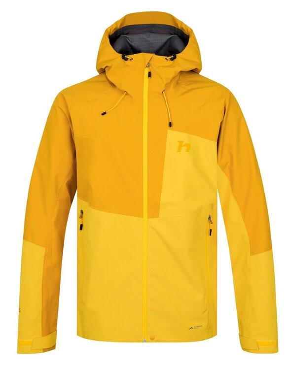 Hannah Alagan spectra yellow/golden yellow 2022 pánska nepremokavá bunda + šál Kilpi