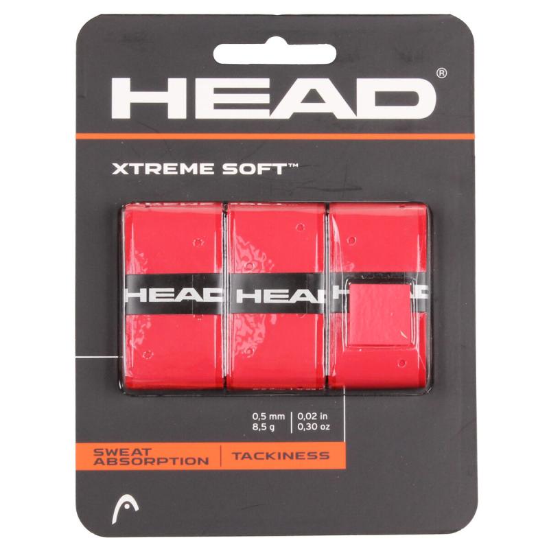 Head XtremeSoft 3 overgrip omotávka tl. 0,5 mm červená