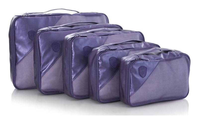 Heys Metallic Packing Cube Navy – 5 kusů