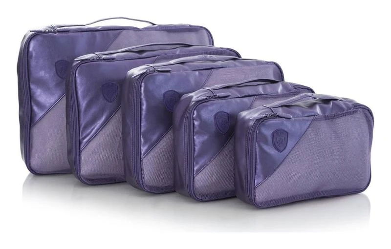 Levně Heys Metallic Packing Cube Navy – 5 kusů