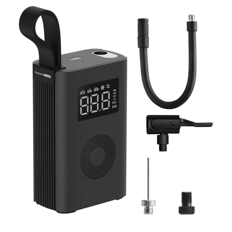 HOTO QWCQA001 elektrická přenosná pumpa černá kompresor