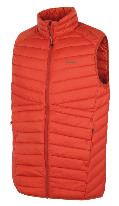 Husky Dresles M brick orange pánska páperová vesta