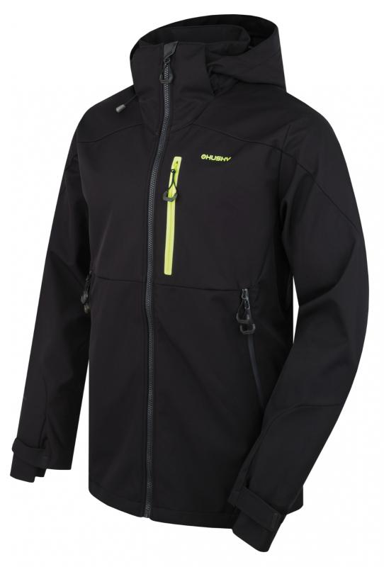 Husky Sauri M black pánska softshell bunda