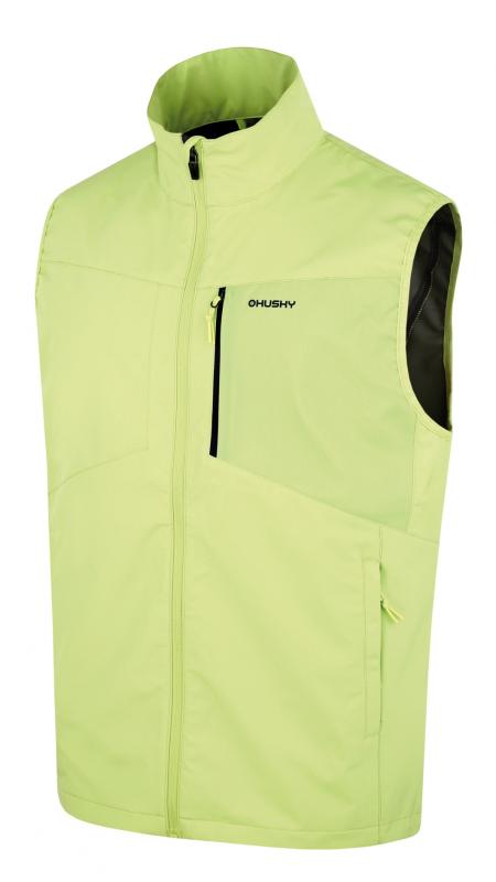 Husky Salien M lt. green pánská softshell vesta