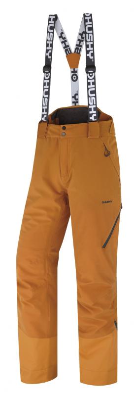 Husky Mitaly M mustard pánske lyžiarske nohavice
