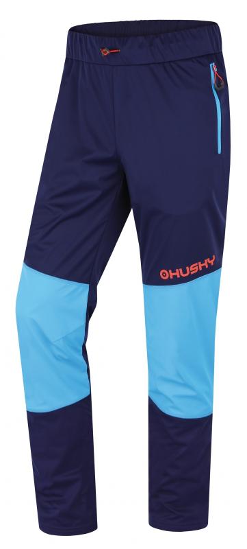 Husky Kala M blue pánské softshellové kalhoty