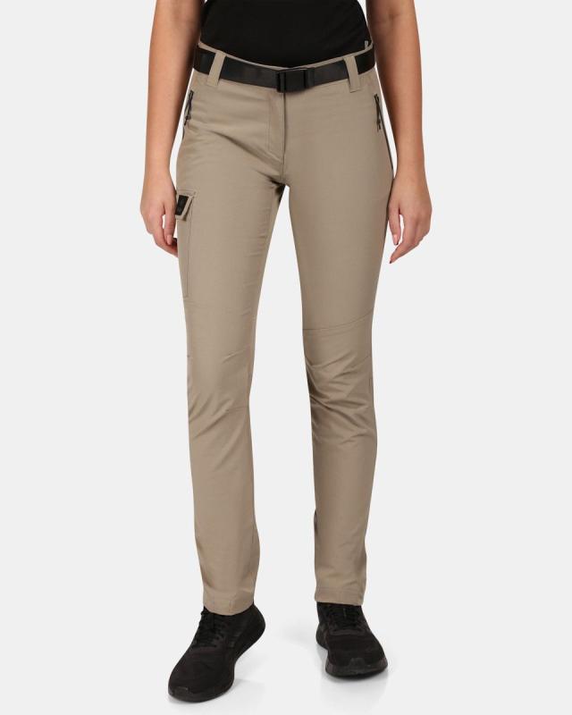 KILPI BELVELA-W Khaki dámske outdoorové nohavice