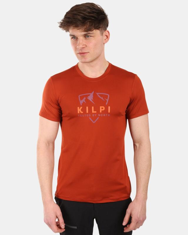 KILPI LISMAIN-M Hnědé pánské funkční tričko