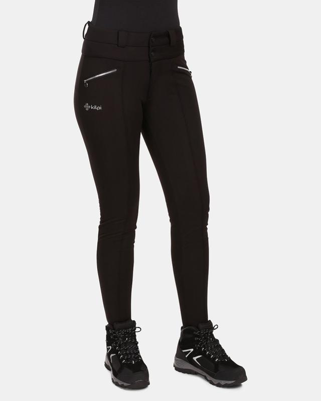 KILPI MAURA-W Černé dámské softshellové kalhoty