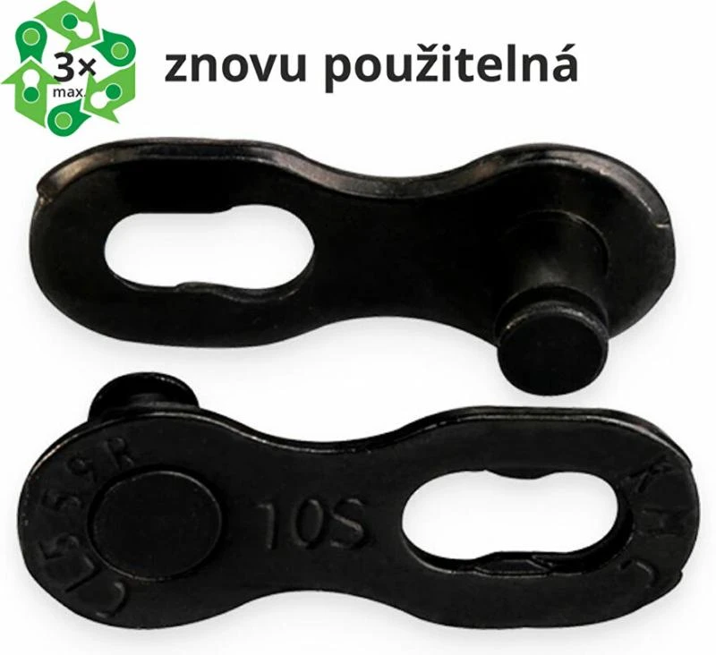 Maillon De Chaîne KMC 10R DLC Pour Vélo 10 Vitesses - Fermeture Rapide, Doré, Lot De 2