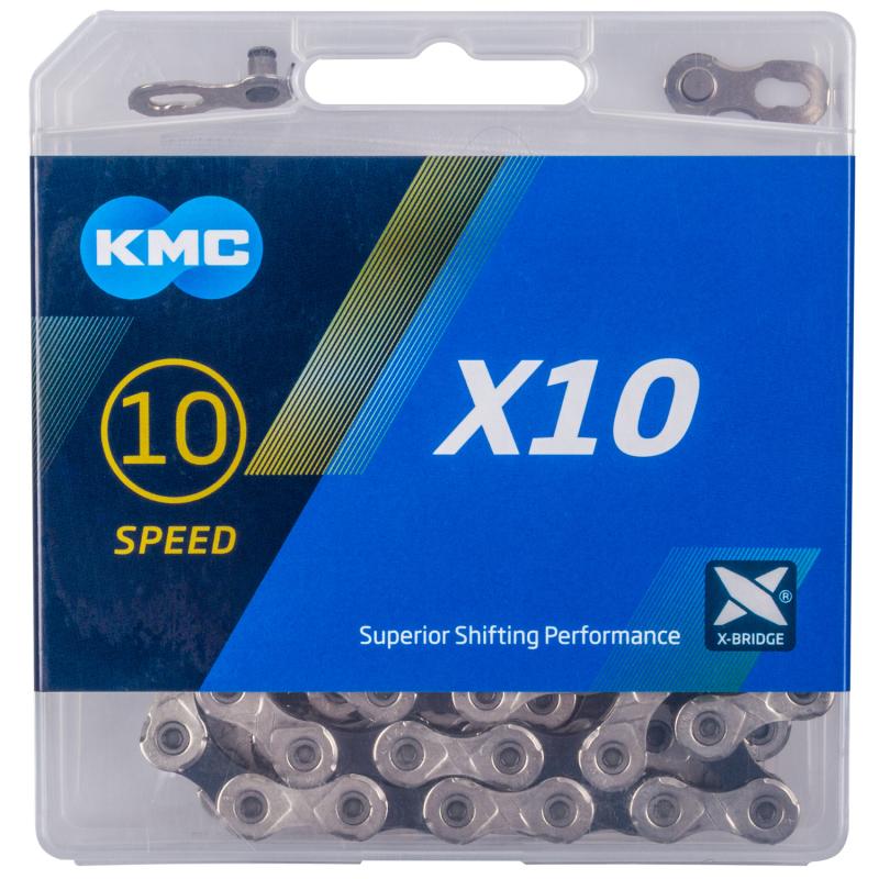 Kmc X10 Striebrno/čierny BOX reťaz