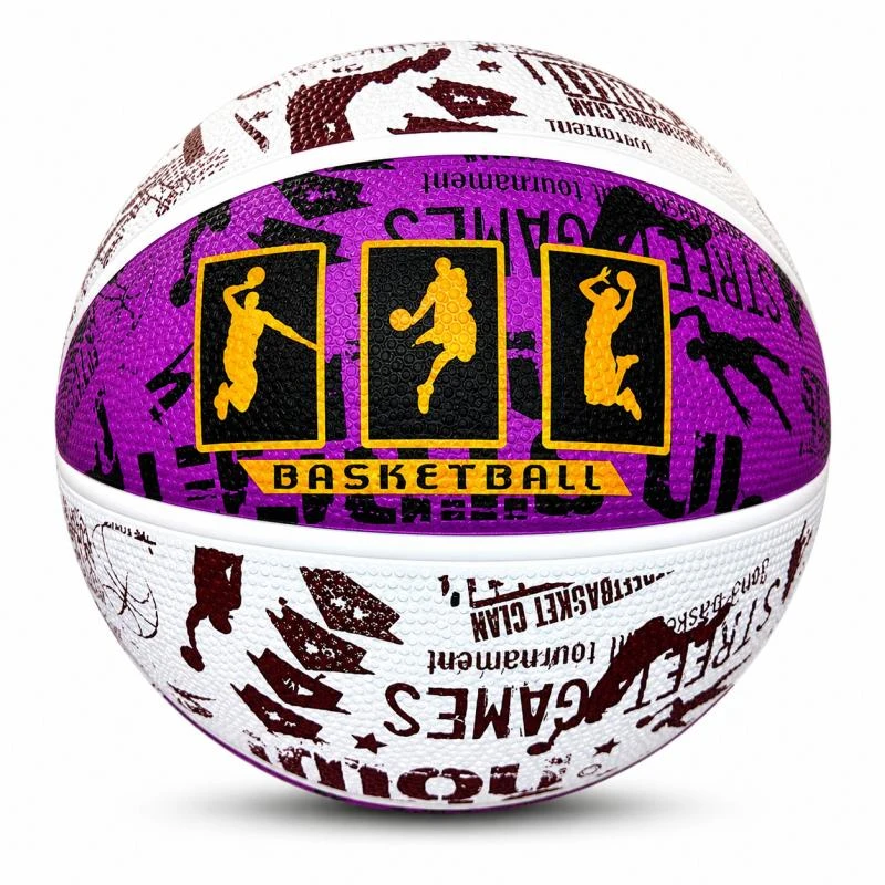 Levně Kubisport Basketbalový míč s potiskem vel. 5 G2104K