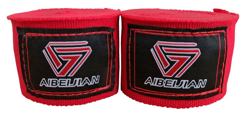 Kubisport Boxerské bandáže na ruky elastické 4,5 m červené