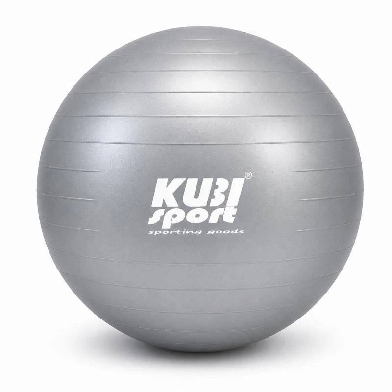 Levně Kubisport Gymnastický míč 650 mm, nosnost 150 kg, stříbrný