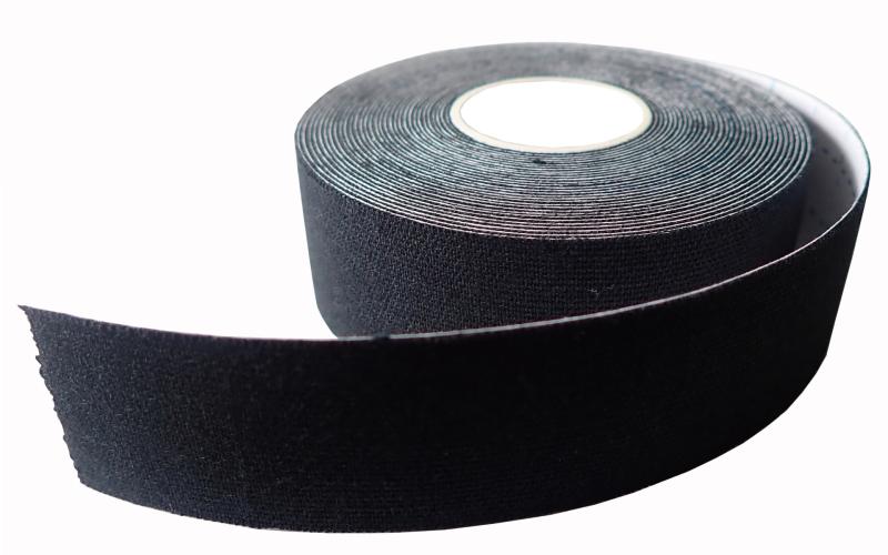 Kubisport Kineziologický tape 2,5 x 5 m černý