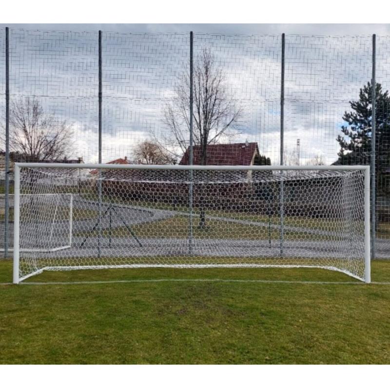 LEÓN DE ORO Football HEX M120 fotbalová síť bílá