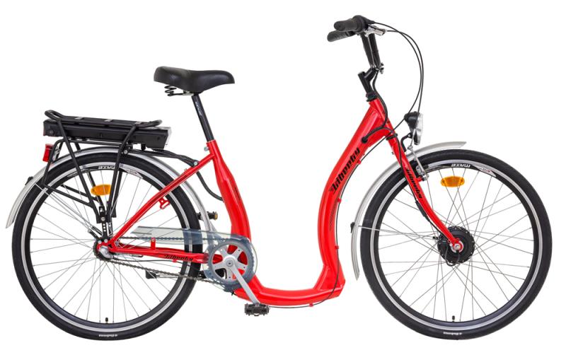 Liberty e-COMFY STEEL 36V červené elektrobicykel