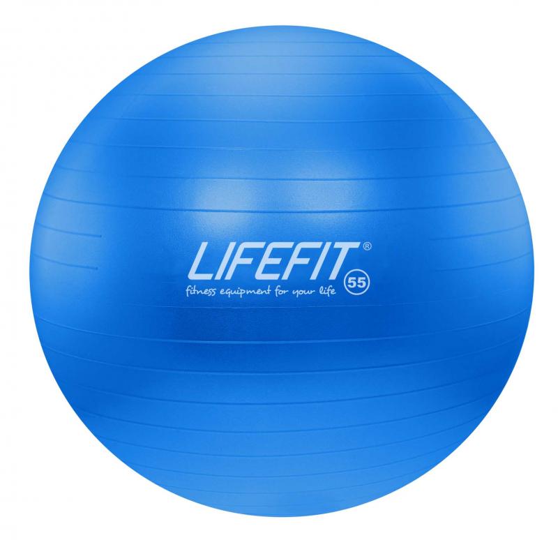 Lifefit Gymnastický loptu ANTI-BURST 55 cm, modrá