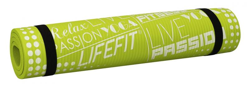Lifefit Podložka YOGA MAT EXKLUZÍV , 100x60x1cm, svetlo zelená