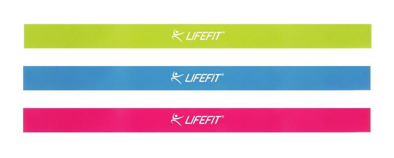 Lifefit Posilovací gumy Soft medium hard 3ks