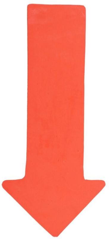 Merco Arrow značka na podlahu oranžová