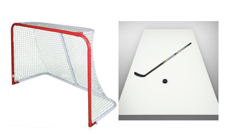 Merco Goal hokejová branka, skládací + Sport365 střelecká deska 200x100x0,2 cm