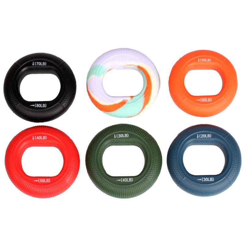 Merco Grip Ring 6 Set sada posilovacích kroužků mix barev - 1 sada