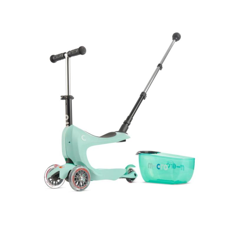 Micro Mini2go Deluxe Plus - mátová (mint) + reflexní sada