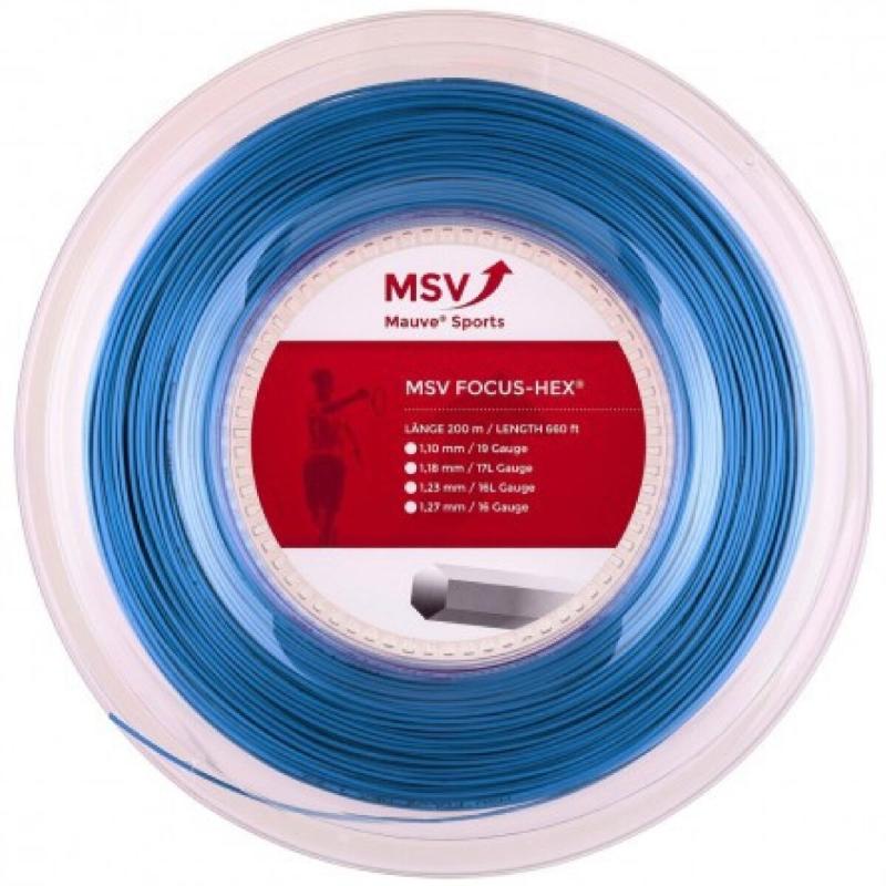MSV Focus HEX tenisový výplet 200 m modrá