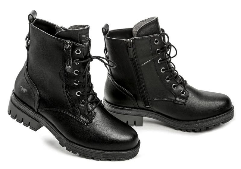 Stivali Donna MUSTANG Modello 1397-501 - Con Cerniera E Lacci - Morbidi E Alla Moda