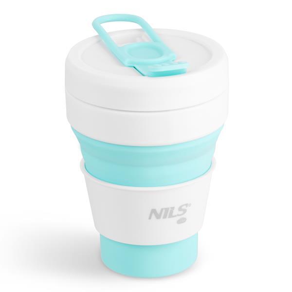 Nils Skladací silikónový hrnček Camp NC4103 355ml mäta