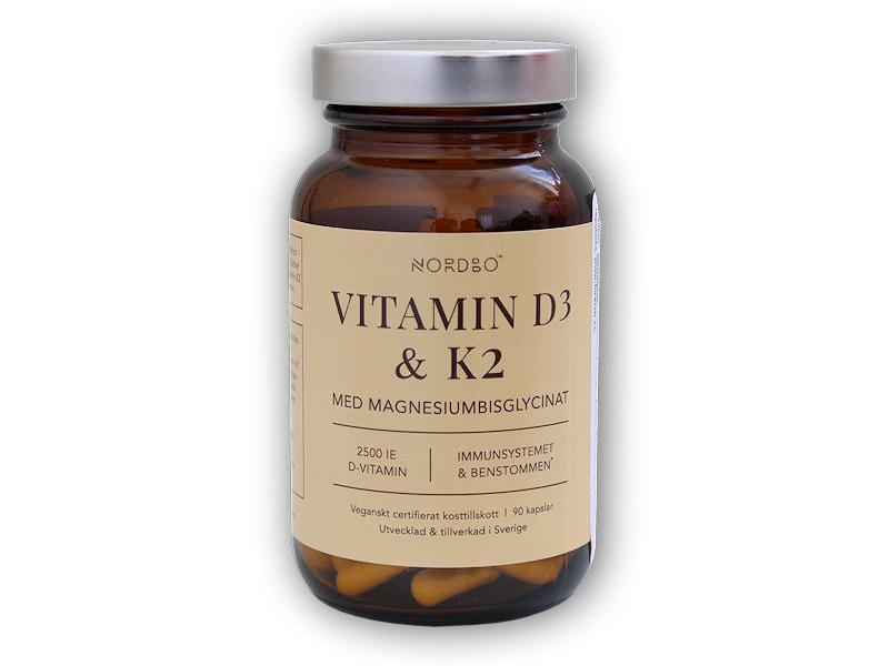 Nordbo Vitamín D3 a K2 90 kapsúl