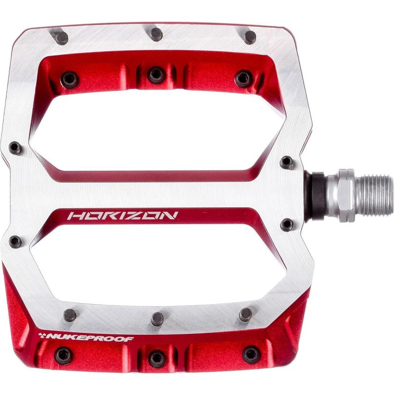 Nukeproof Horizon Pro Cromo červené ploché pedále DH