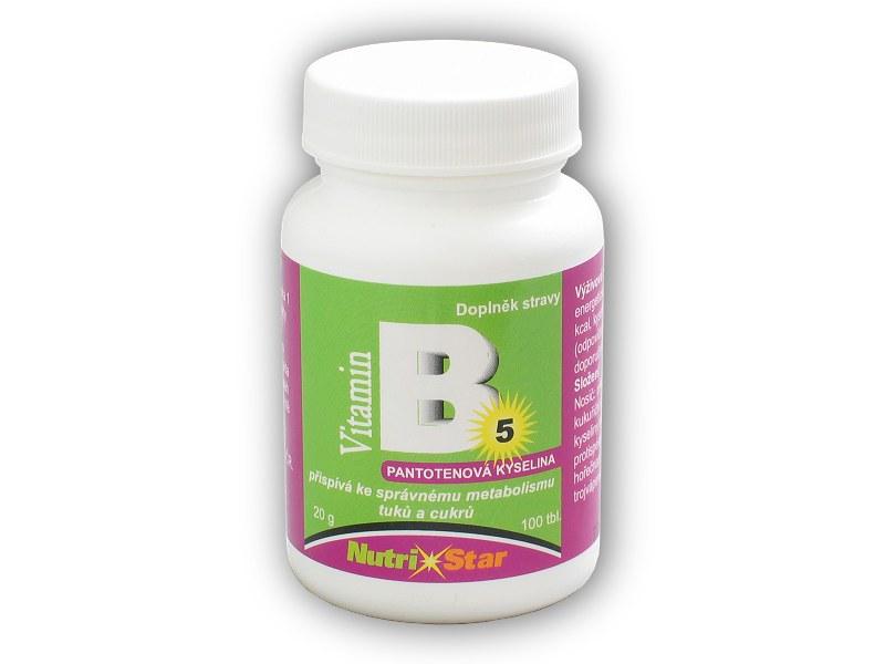 Nutristar Kyselina pantoténová B 5 40mg 100 tabliet