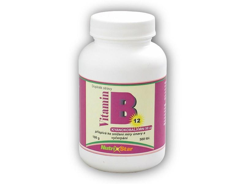 Nutristar Vitamín B12 50mcg 500 tabliet