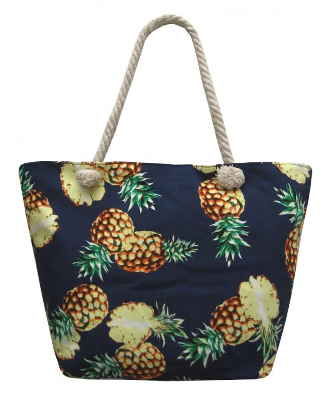 Plážová taška na zip M01701-4 Ananas