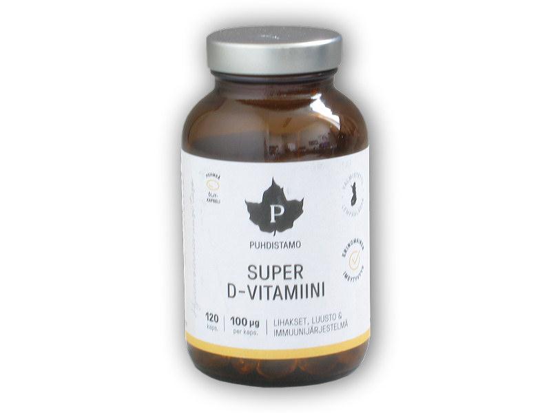 Puhdistamo Super D-Vitamin 4000IU 120 kapsúl