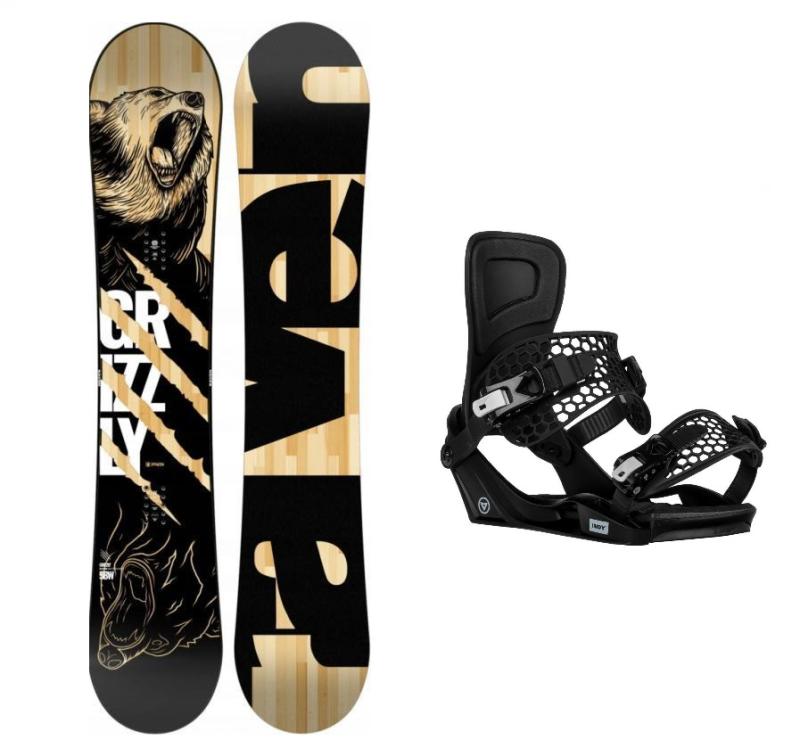 Raven Grizzly snowboard + Gravity Indy black viazanie