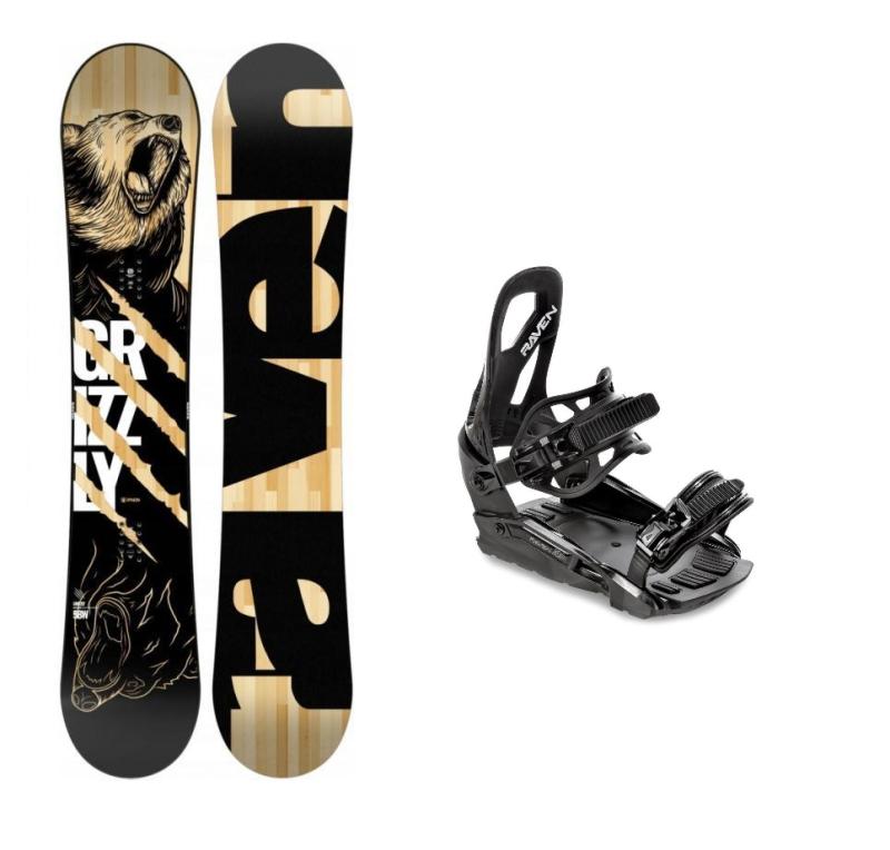 Raven Grizzly snowboard + Raven S230 Black viazanie