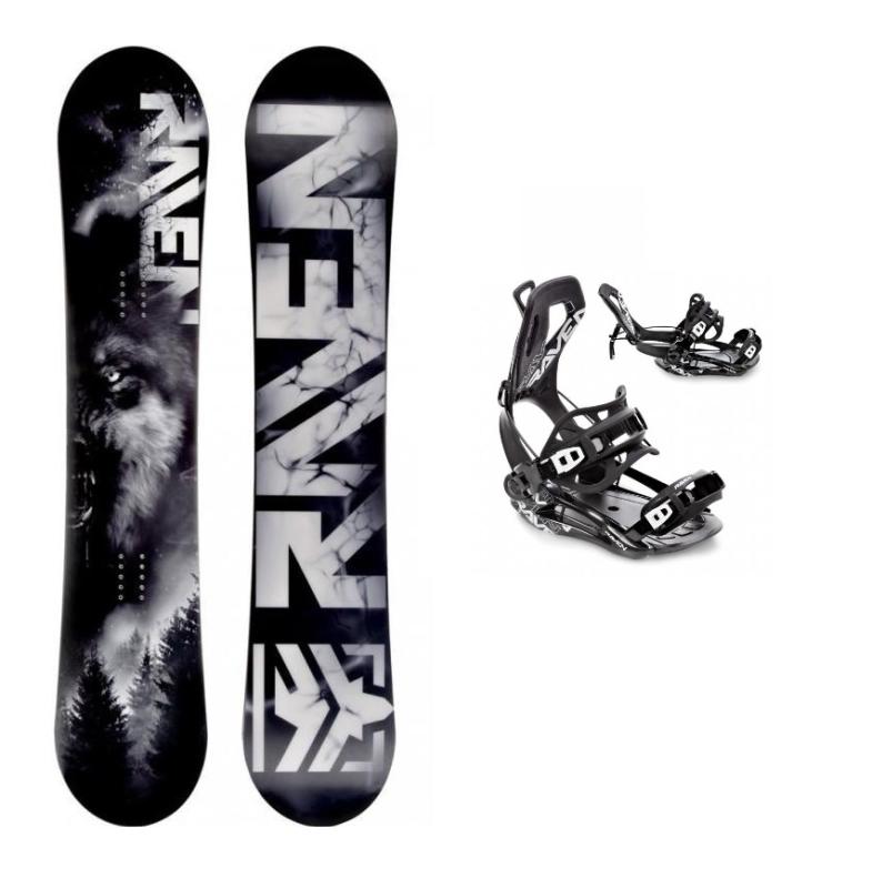 Raven Lupus pánský snowboard + Raven FT360 black vázání