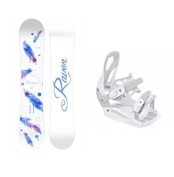 Raven Mia White dámsky snowboard + Raven S230 White viazanie