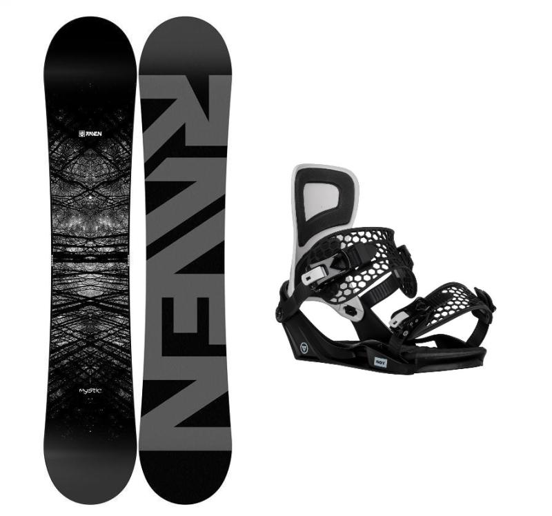 Raven Mystic snowboard + Gravity Indy black/white vázání