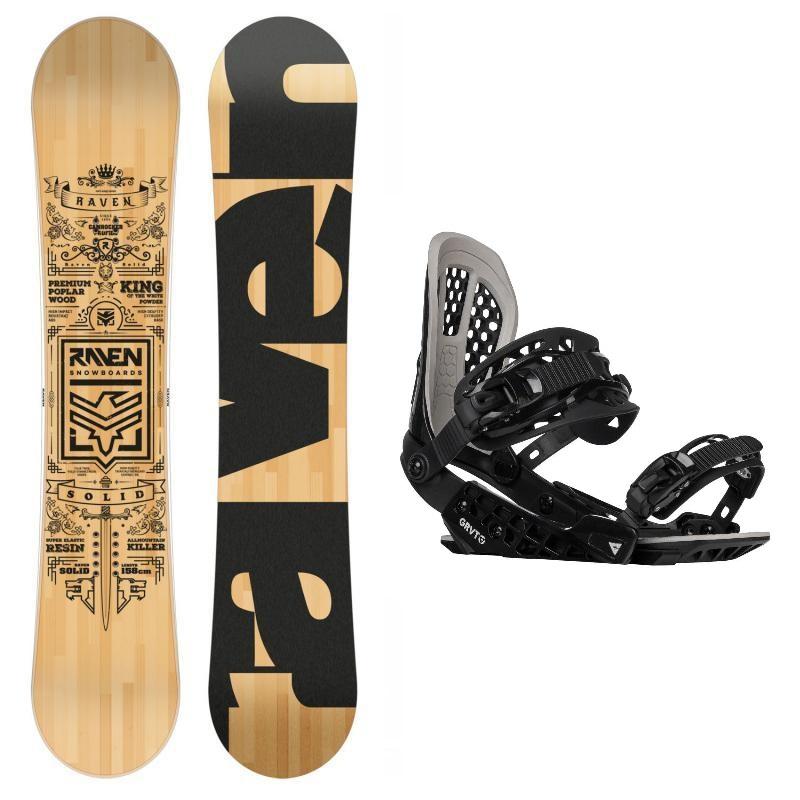 Raven Solid classic snowboard + Gravity G2 black viazanie