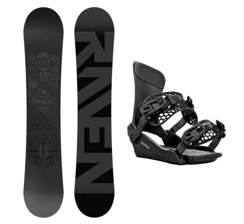 Raven Solid steel snowboard + Raven PRO King black snowboardové vázání + sleva 200,- na příslušenství