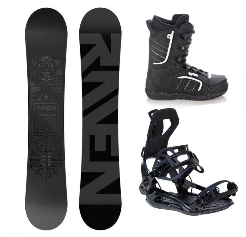 Raven Solid steel snowboard + Raven RAGE Fastec FT360 black viazanie + Raven Target obuv