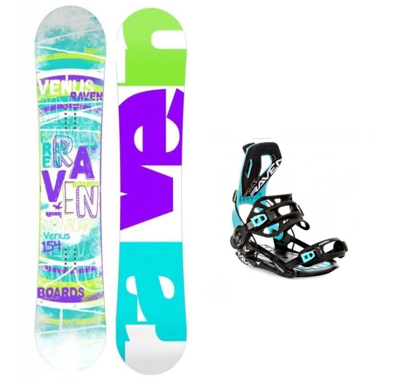 Raven Venus dámsky snowboard + Raven Fastec FT360 black/mint viazanie