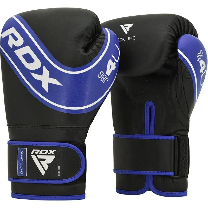 Levně RDX Dětské boxerské rukavice 4B Robo, modro černé, 6 oz